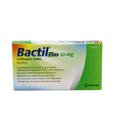 BACTIL FLAS 10 mg 10 LIOFILIZADOS ORALES