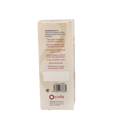 MAGNESIA CINFA 200 mg/ml SUSPENSION ORAL 1 FRASCO 260 ml
