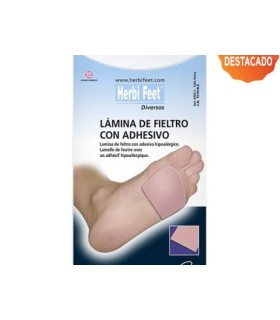 HERBITAS  LAMINA  FIELTRO CON ADHESIVO 1 UNIDAD  ( 50 X 9.5 CM)