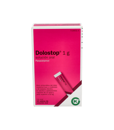 DOLOSTOP 1 G 10 SOBRES SOLUCION ORAL 10 ML