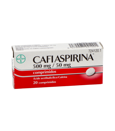 CAFIASPIRINA 500 MG/50 MG 20 COMPRIMIDOS