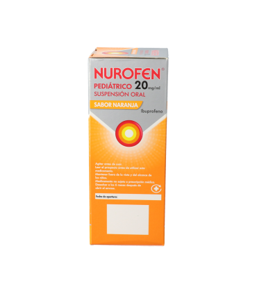 NUROFEN PEDIATRICO 20 mg/ml SUSPENSION ORAL 1 FRASCO 200 ml (SABOR NARANJA)