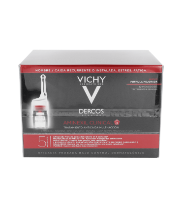 VICHY DERCOS AMINEXIL CLINICAL 5 HOMBRE 42 MONODOSIS 6 ML