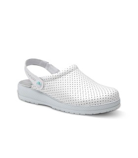 FELIZ CAMINAR ZUECOS SANITARIOS O LABORALES ABIERTOS BLANCO TALLA 41