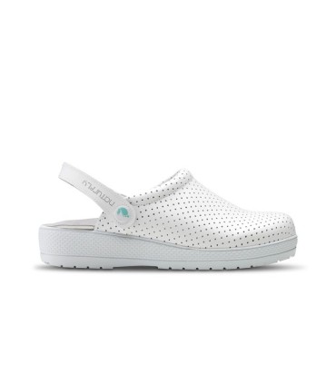 FELIZ CAMINAR ZUECOS SANITARIOS O LABORALES ABIERTOS BLANCO TALLA 41