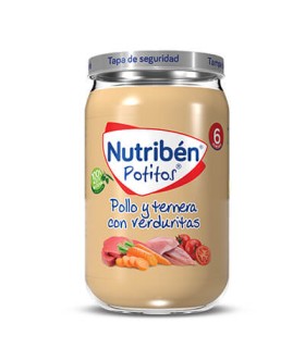 NUTRIBEN POLLO Y TERNERA CON VERDURITAS POTITO 235 G