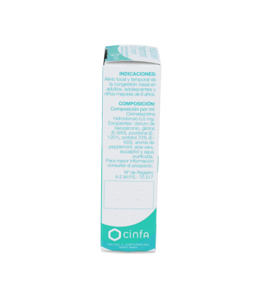 RESPIBIEN FRESHMINT 0,5 mg/ml SOLUCION PARA PULVERIZACION NASAL 1 FRASCO 15 ml