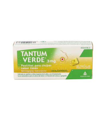 JUANOLGAR 3 mg 20 PASTILLAS PARA CHUPAR (SABOR LIMON)