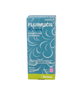 FLUIMUCIL 40 MG/ML SOLUCION ORAL 1 FRASCO 200 ML