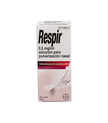 RESPIR 0,5 mg/ml SOLUCION PARA PULVERIZACION NASAL 1 FRASCO 20 ml + BOMBA PULVERIZADORA