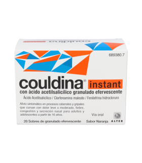 COULDINA INSTANT CON ACIDO ACETILSALICILICO 20 SOBRES GRANULADO EFERVESCENTE