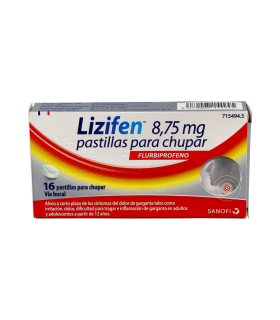 LIZIFEN 8,75 MG 16 PASTILLAS PARA CHUPAR (SABOR MENTA)