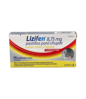 LIZIFEN 8,75 MG 16 PASTILLAS PARA CHUPAR (SABOR MIEL Y LIMON)