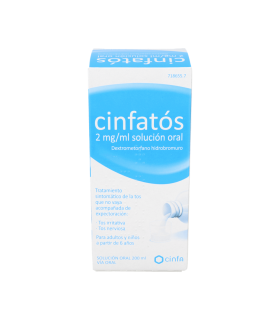 CINFATOS ANTITUSIVO 2 mg/ml SOLUCION ORAL 1 FRASCO 200 ml (PET)