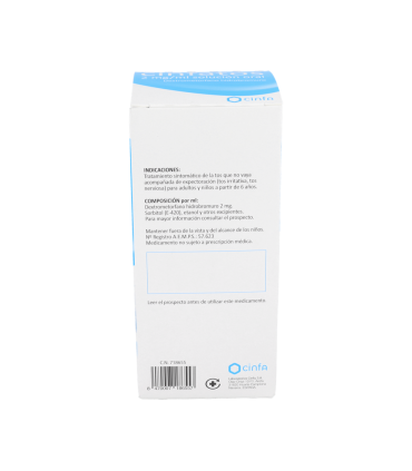 CINFATOS ANTITUSIVO 2 mg/ml SOLUCION ORAL 1 FRASCO 200 ml (PET)