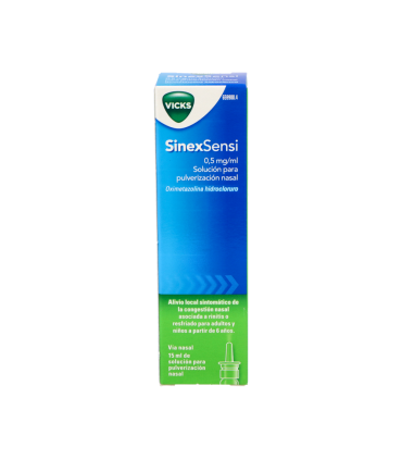 NASALVICKS 0,5 MG/ML SOLUCION PARA PULVERIZACION NASAL 1 FRASCO 15 ML