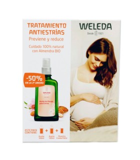WELEDA MUM ACEITE MASAJE ANTIESTRIAS 100ML DUPLO