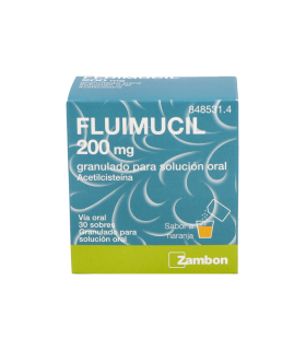 FLUIMUCIL 200 mg 30 SOBRES GRANULADO PARA SOLUCION ORAL