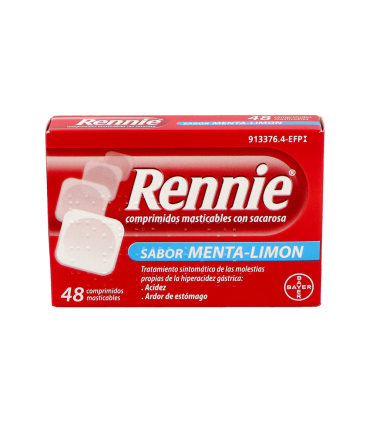 RENNIE 680 mg/80 mg 48 COMPRIMIDOS MASTICABLES (CON SACAROSA)