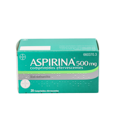 ASPIRINA 500 MG 20 COMPRIMIDOS EFERVESCENTES