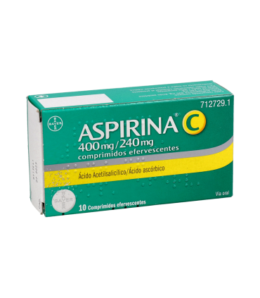 ASPIRINA C 400 mg/240 mg 10 COMPRIMIDOS EFERVESCENTES