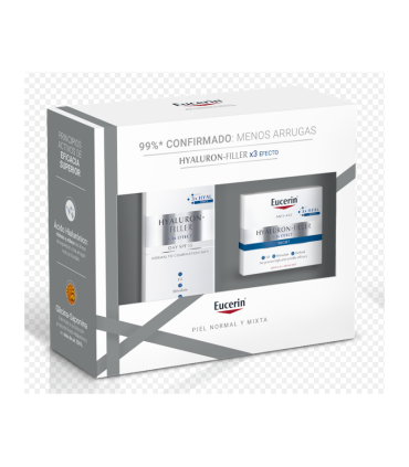 EUCERIN HYALURON FILLER CREMA DE DIA + CREMA NOCHE PIEL NORMAL PACK