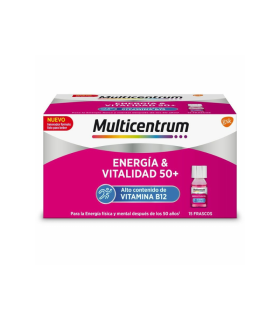 MULTICENTRUM ENERGIA & VITALIDAD +50 15 FRASCOS SABOR FRAMBUESA