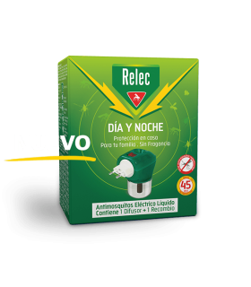 RELEC DIA Y NOCHE ANTIMOSQUITOS ELECTRICO LIQUIDO 1 UNIDAD