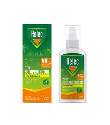 RELEC FOTOPROTECTOR SPF 50 CON CITRONELA 100ML