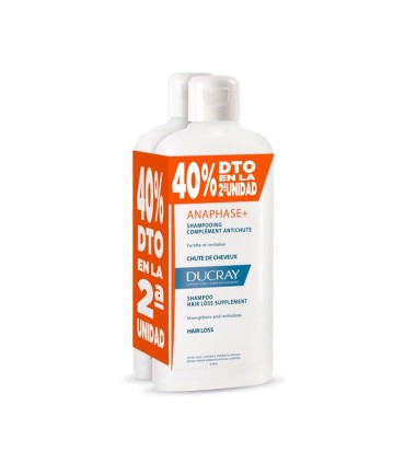 DUCRAY CHAMPU ANAPHASE+ 400ML 40% EN 2º UNID DUPLO