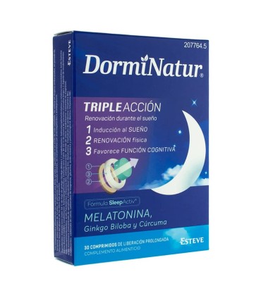 DORMINATUR TRIPLE ACCION 30 COMPRIMIDOS LIBERACION PROLONGADA
