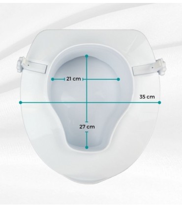 MCI ELEVADOR WC 14CM CON TAPA BLANCO ( HASTA 160KG)