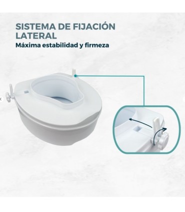 MCI ELEVADOR WC 14CM SIN TAPA  BLANCO ( HASTA 160 KG )
