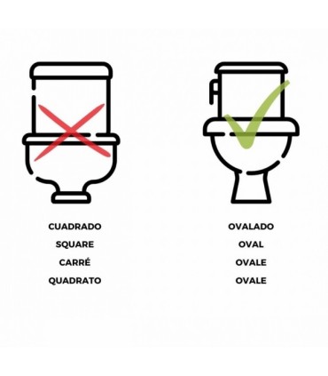 MCI ELEVADOR WC 14CM SIN TAPA  BLANCO ( HASTA 160 KG )