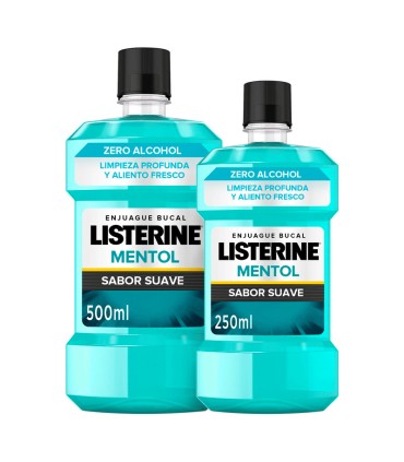 LISTERINE MENTOL SABOR SUAVE 500 ML