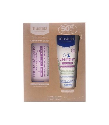 MUSTELA LINIMENTO BEBE 400ML + CREMA BALSAMO 123 100ML +PACK