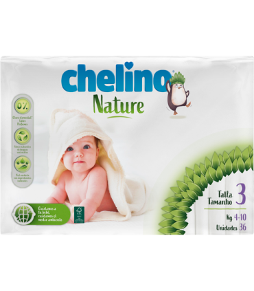 CHELINO NATURE PAÑAL TALLA 3   36U