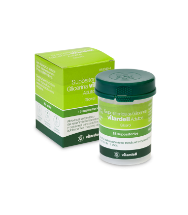 SUPOSITORIOS DE GLICERINA VILARDELL ADULTOS 3 G 18 SUPOSITORIOS