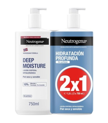 NEUTROGENA HIDRATACION PROFUNDA SIN PERFUME 750ML DUPLO