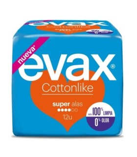 COMPRESAS EVAX COTTONLIKE SUPER CON ALAS 14 COMPRESAS