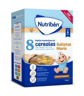 NUTRIBEN 8 CEREALES MIEL G/MARIA 600