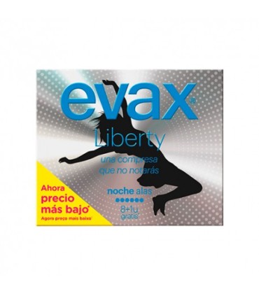 COMPRESAS EVAX LIBERTY NOCHE CON ALAS 10 COMPRESAS