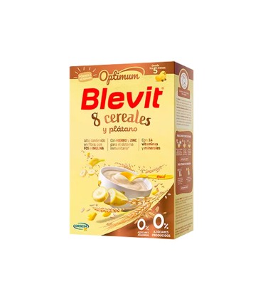 BLEVIT OPTIMUM 8CEREALES+PLATANO 250G