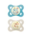 MAM CHUPETE SIL ORIGINAL NIGHT   2-6M PACK DOBLE AZUL