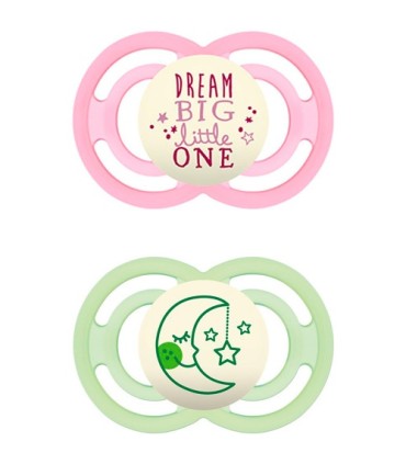 MAM CHUPETE SIL PERFECT NIGHT  6+M ROSA