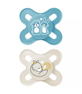 MAM CHUPETE SIL ORIGINAL    START 0-2M AZUL PACK DOBLE