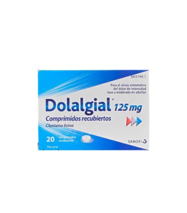 DOLALGIAL CLONIXINO LISINA 125 MG 20 COMPRIMIDOS RECUBIERTOS