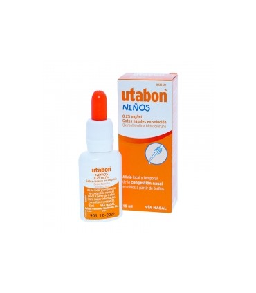 UTABON NIÑOS 0,25 MG/ML GOTAS NASALES EN SOLUCION 1 FRASCO 15 ML