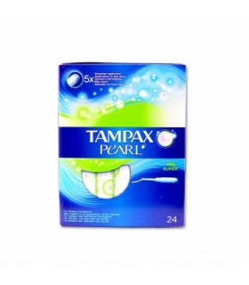 TAMPAX PEARL TAMPON 100% ALGODON SUPER 24 U