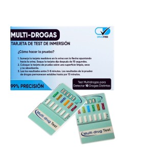 DRUGFREE TEST MULTI DROGAS 10 DROGAS
